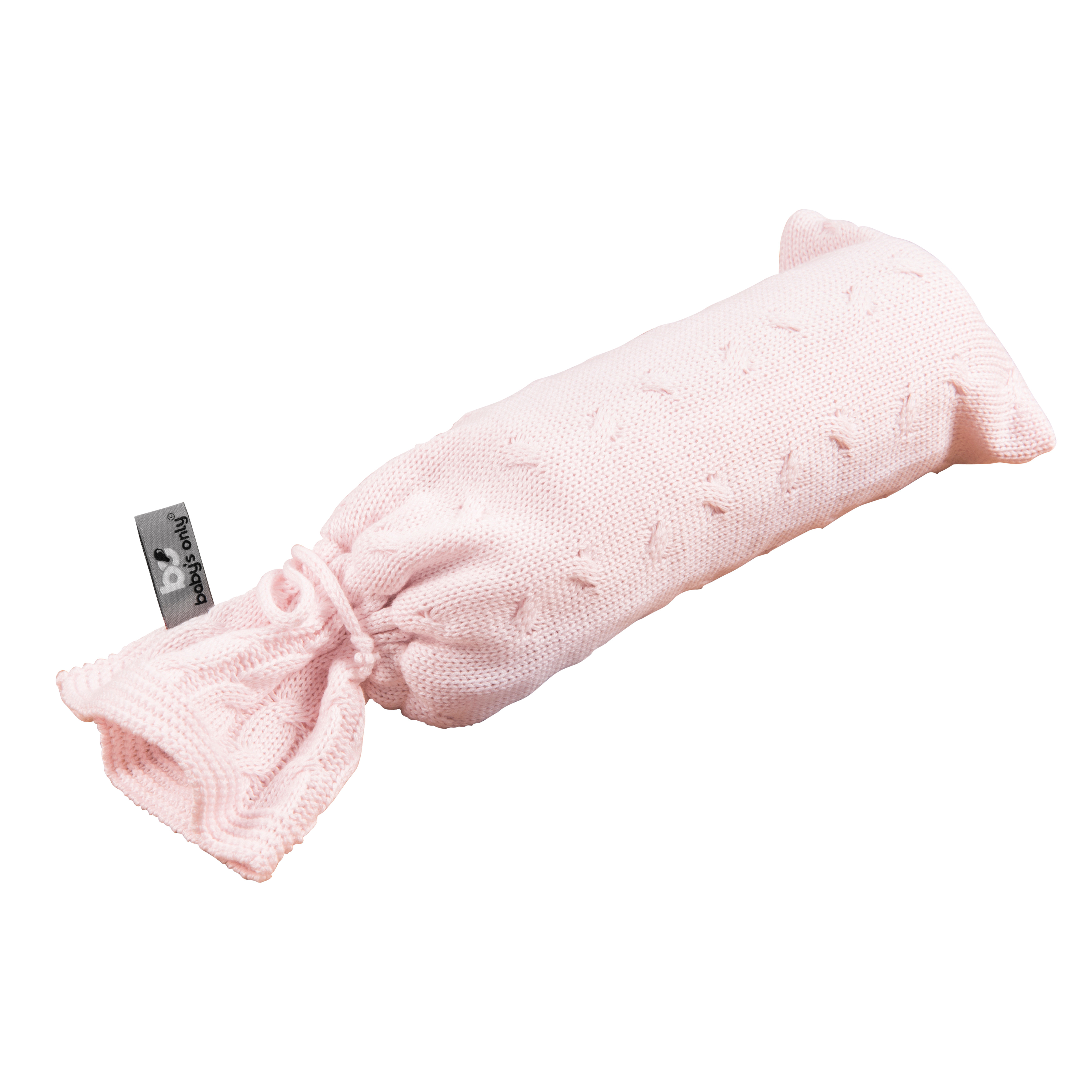 Hot water bottle cover Cable classic pink