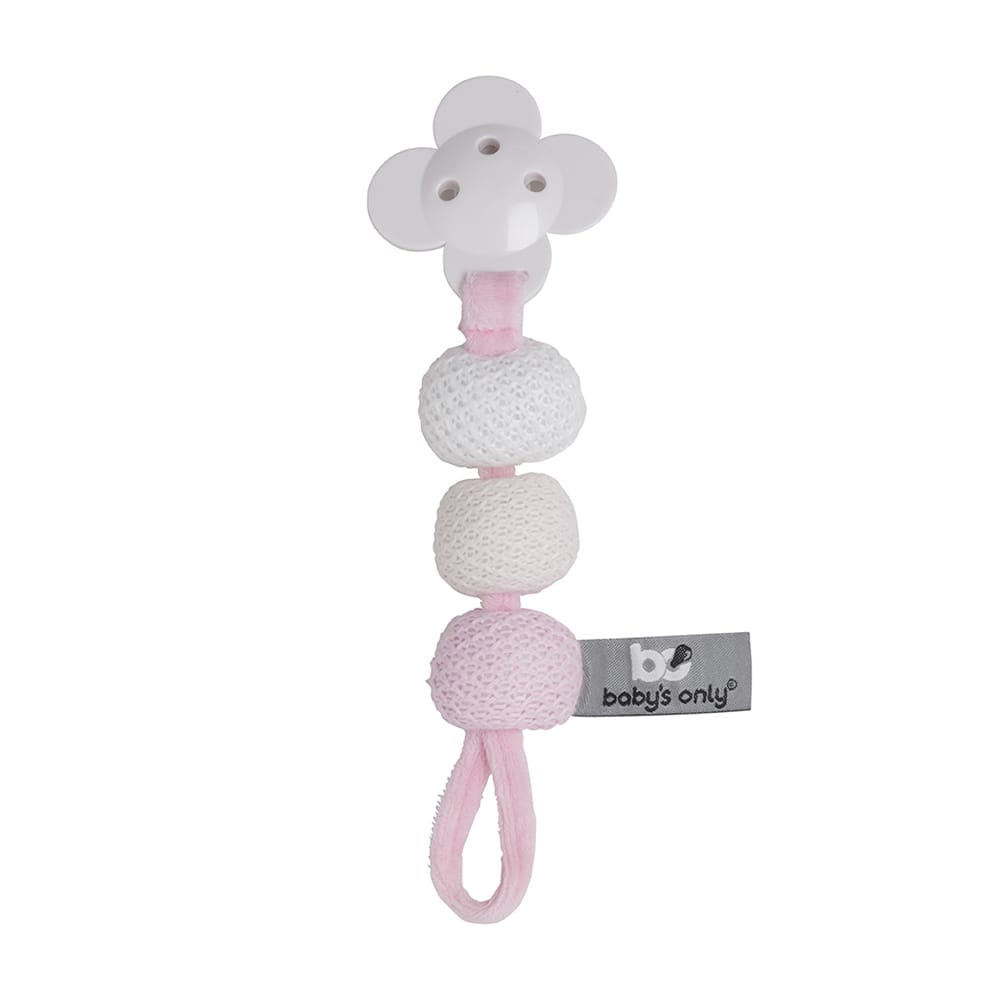 Pacifier cord classic pink/baby pink/white
