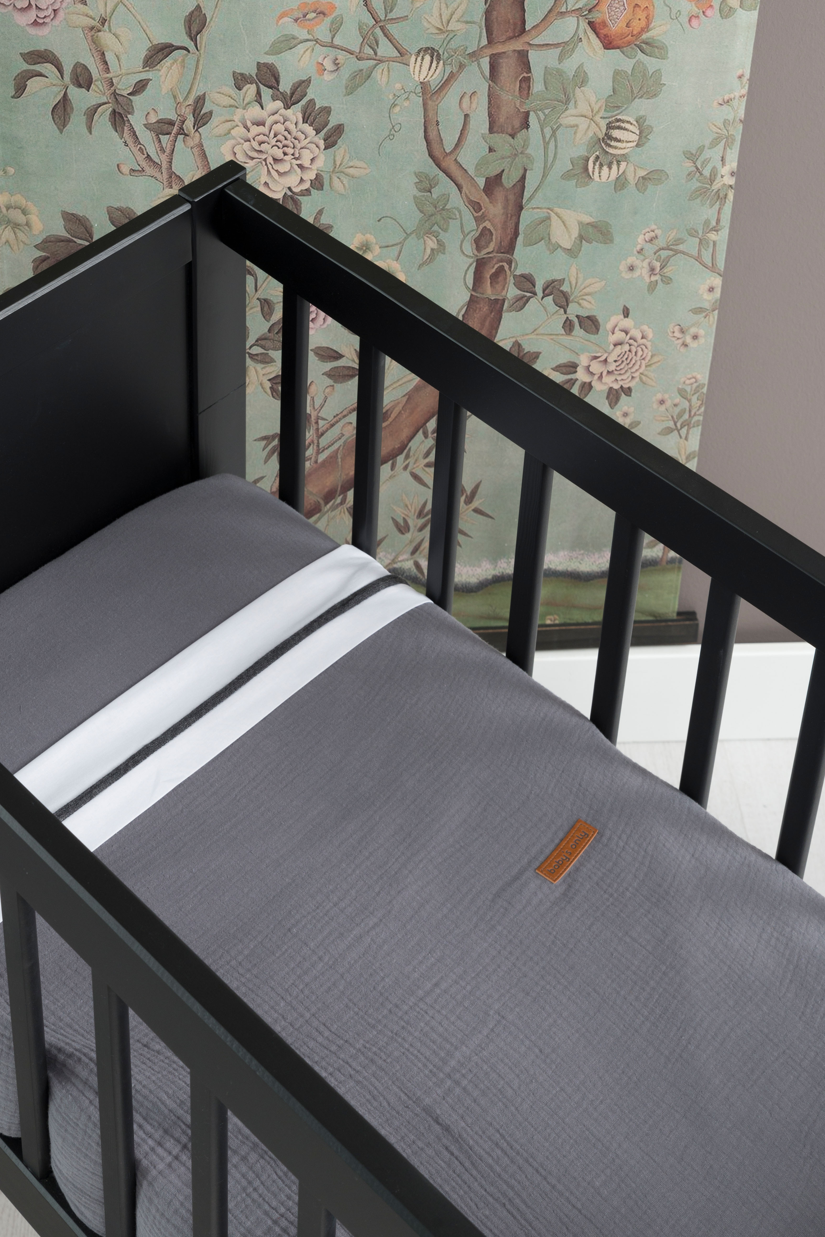 Baby crib blanket Breeze urban taupe