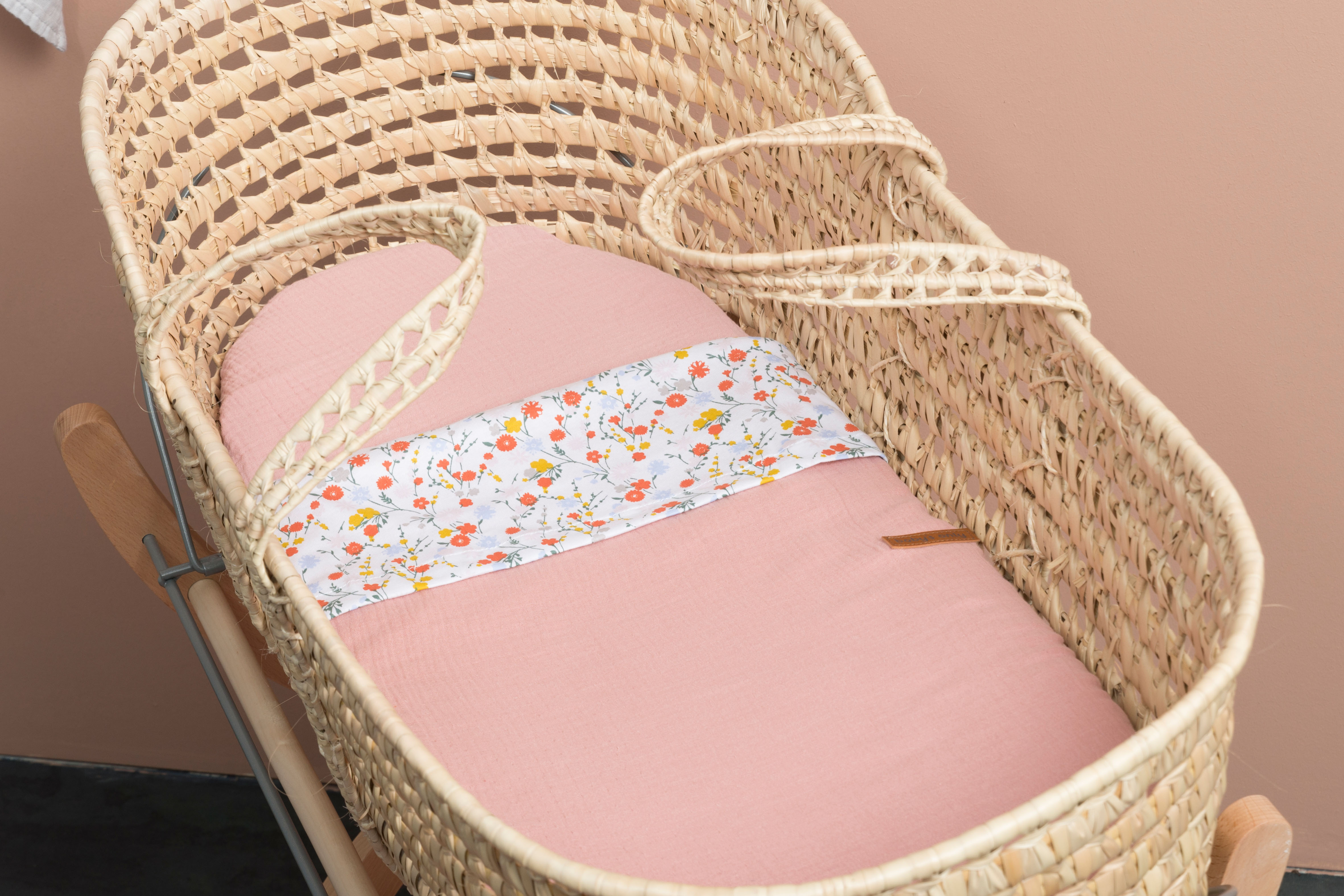 Baby crib blanket teddy Breeze old pink