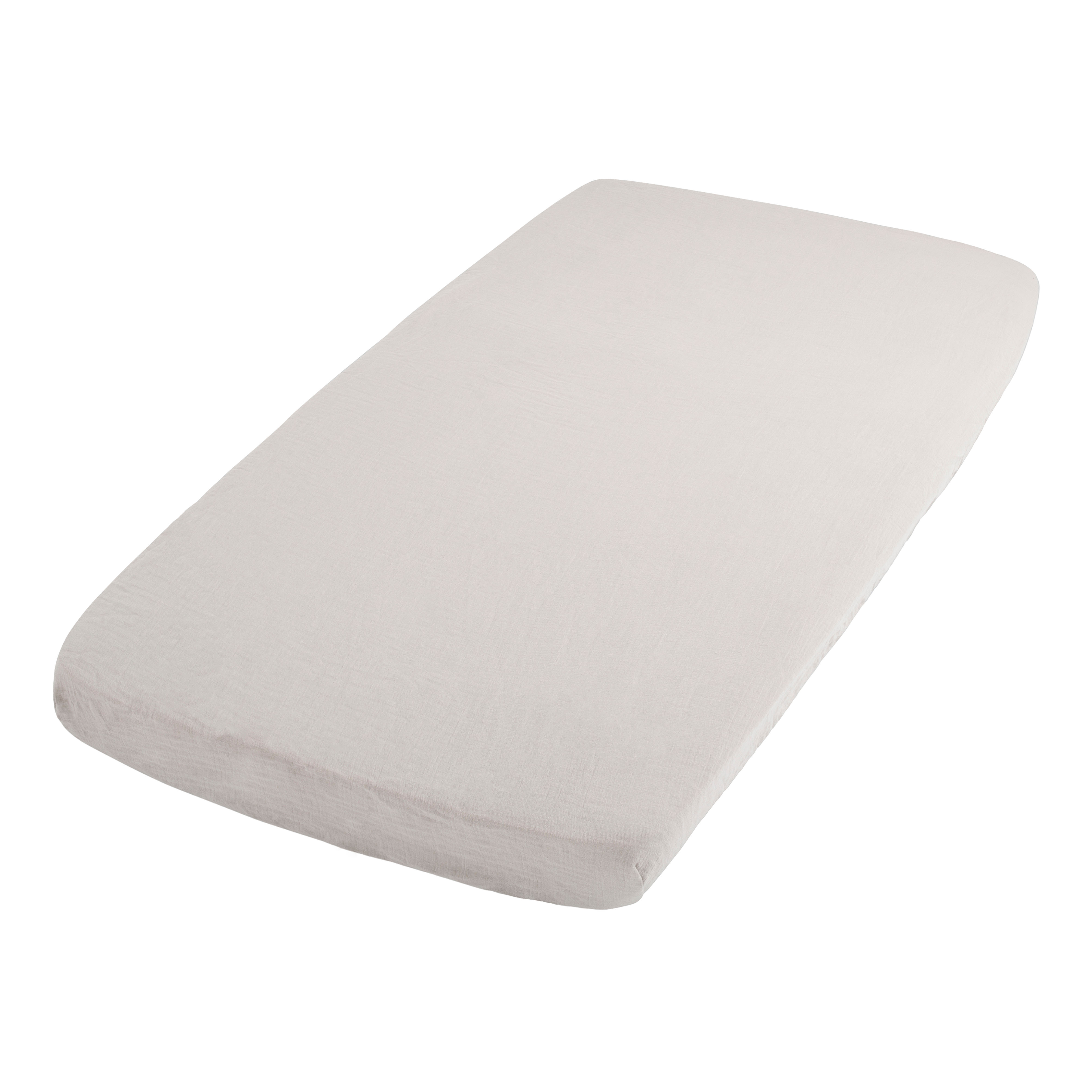 Fitted sheet Breeze warm linen - 60x120