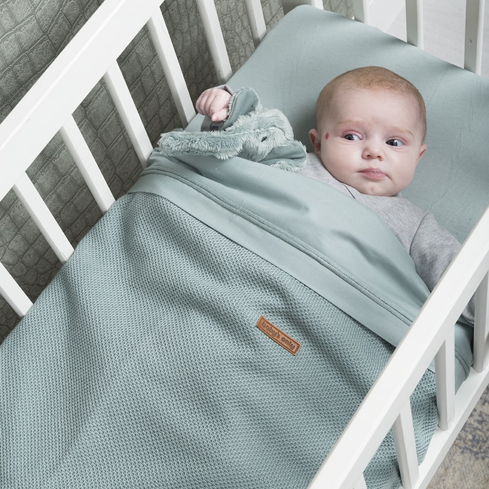 Baby crib sheet mint