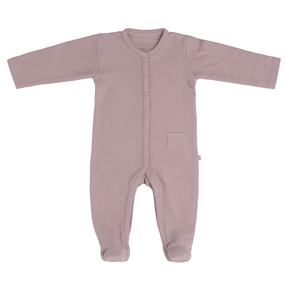 Playsuit with feet Pure old pink - 50