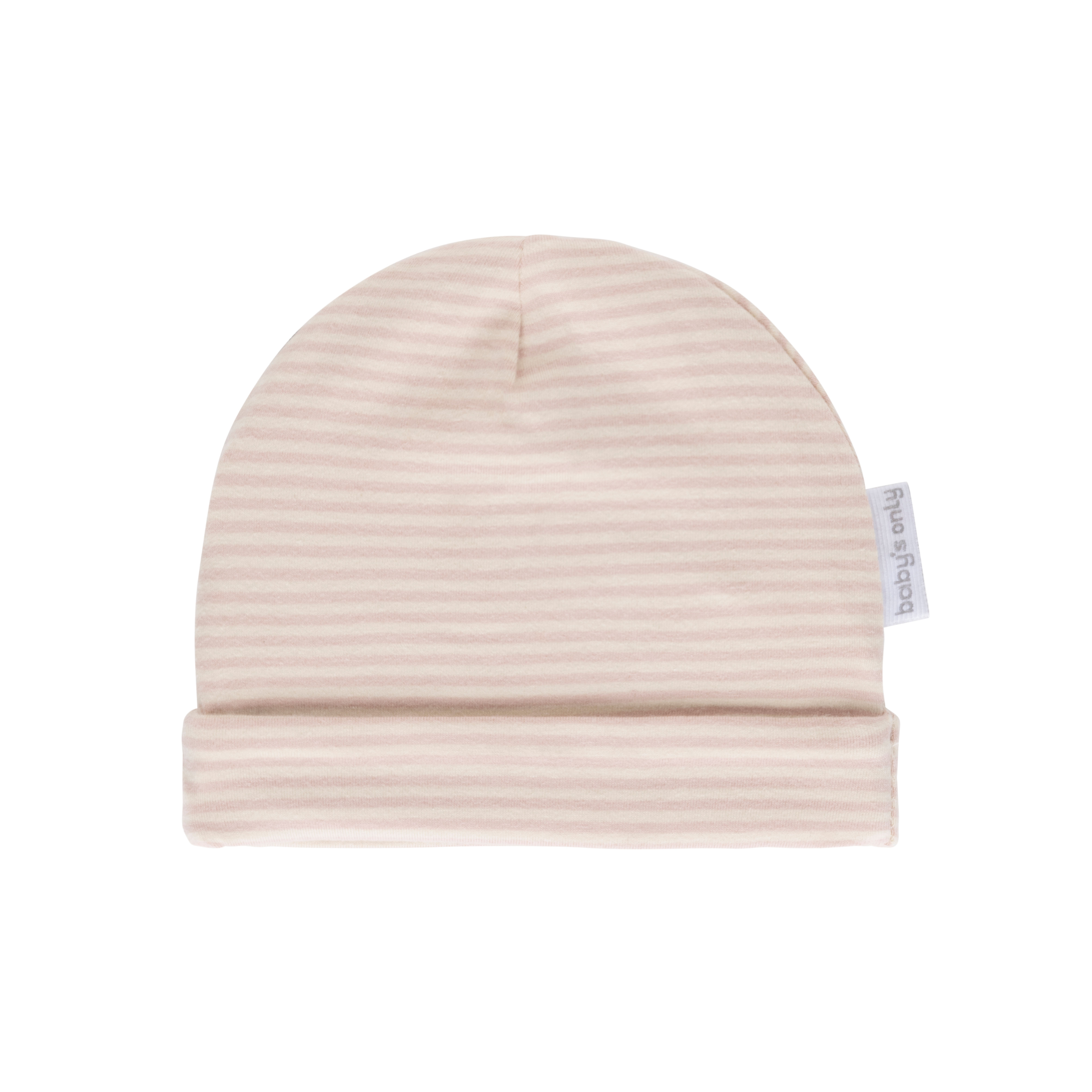 Hat Stripe old pink - 0-3 months