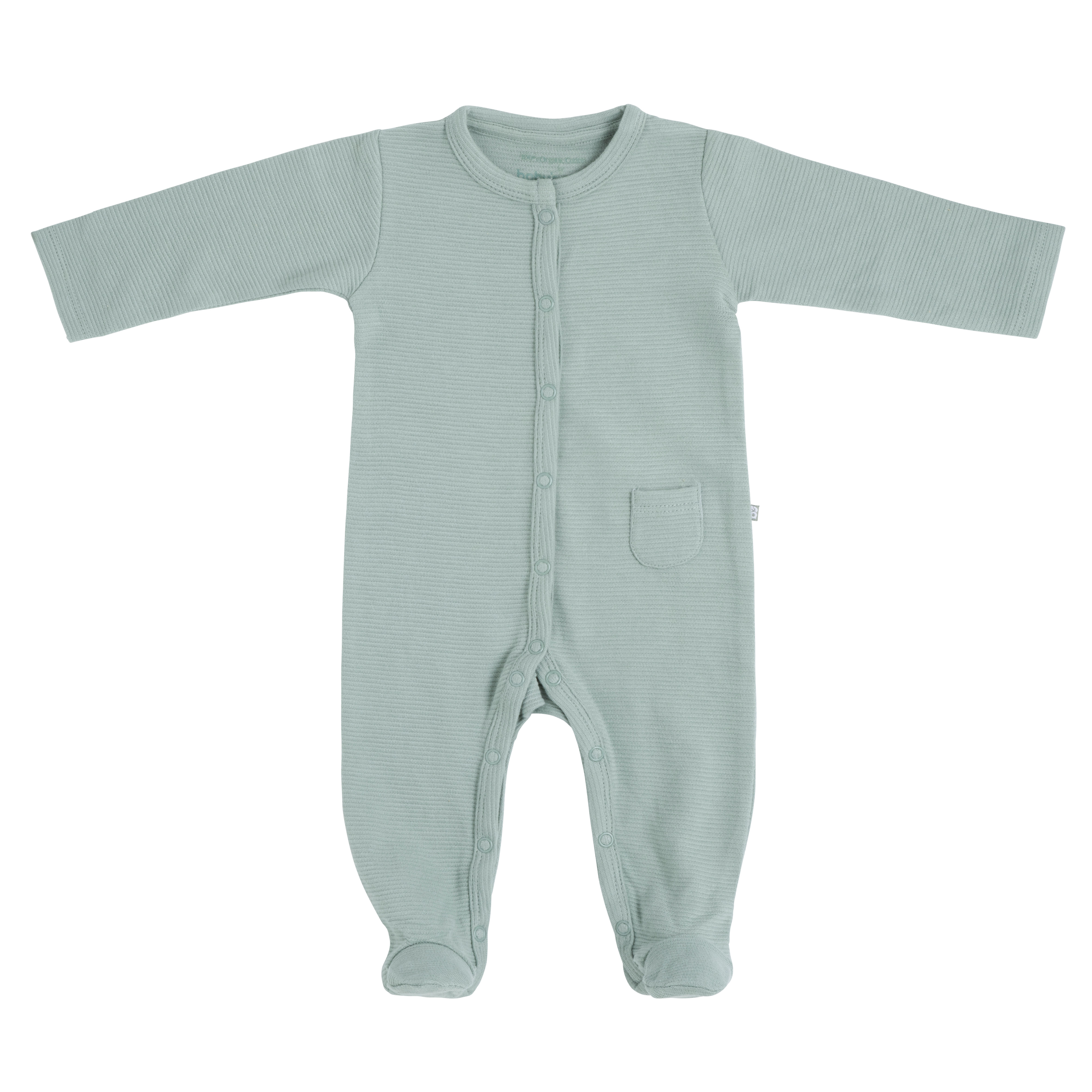 Playsuit with feet Pure dusty green - 68