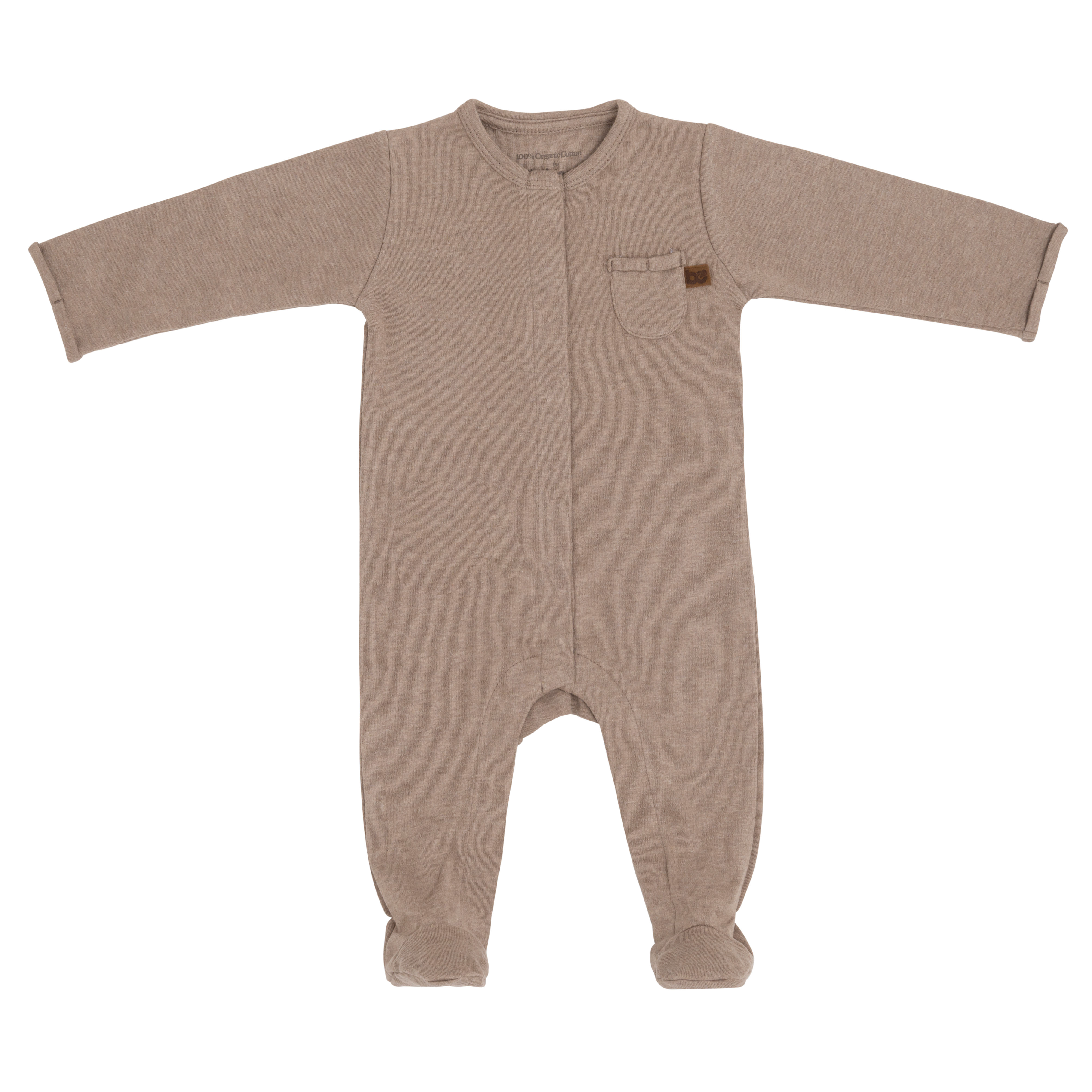 Playsuit with feet Melange clay - 50
