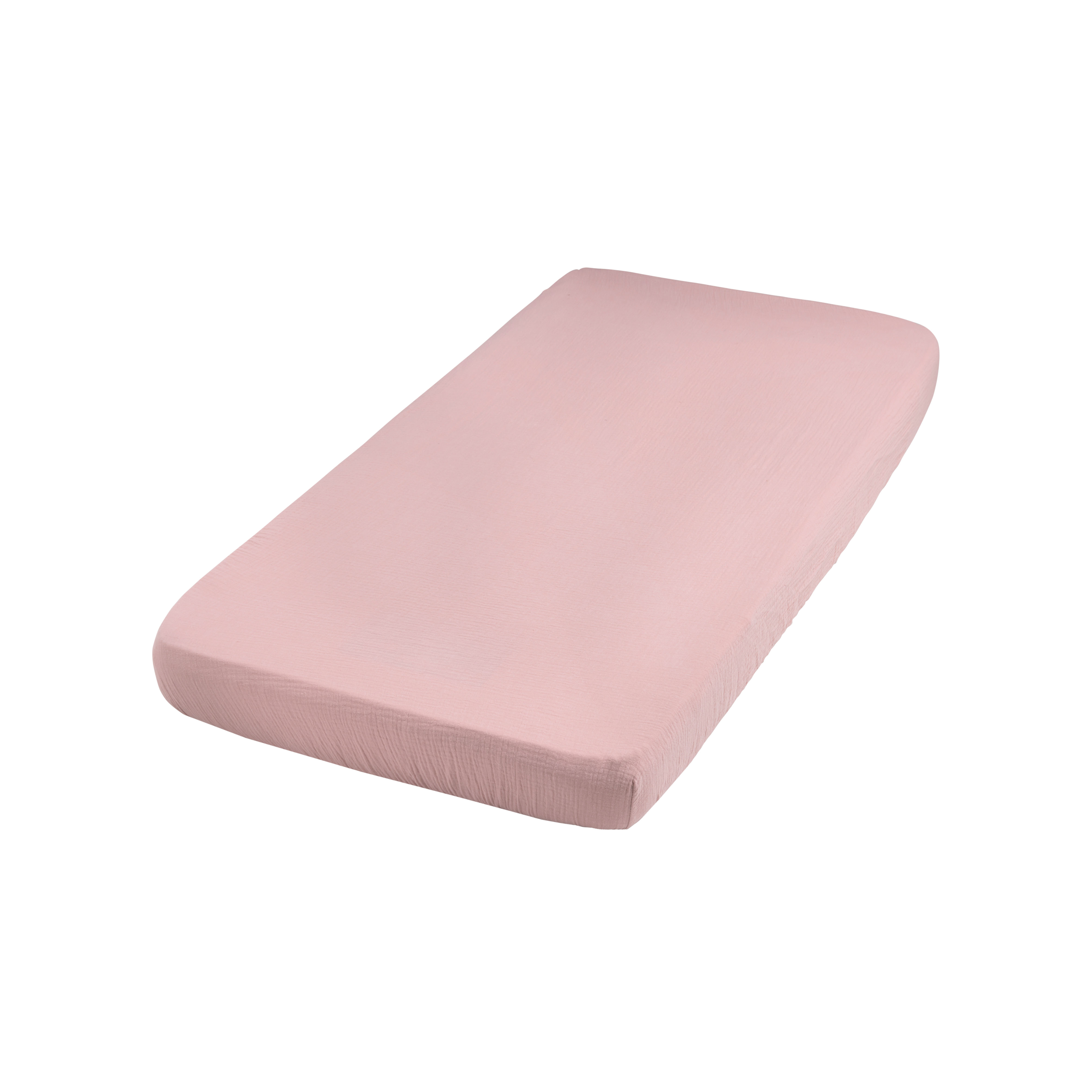 Fitted sheet Breeze old pink - 40x80