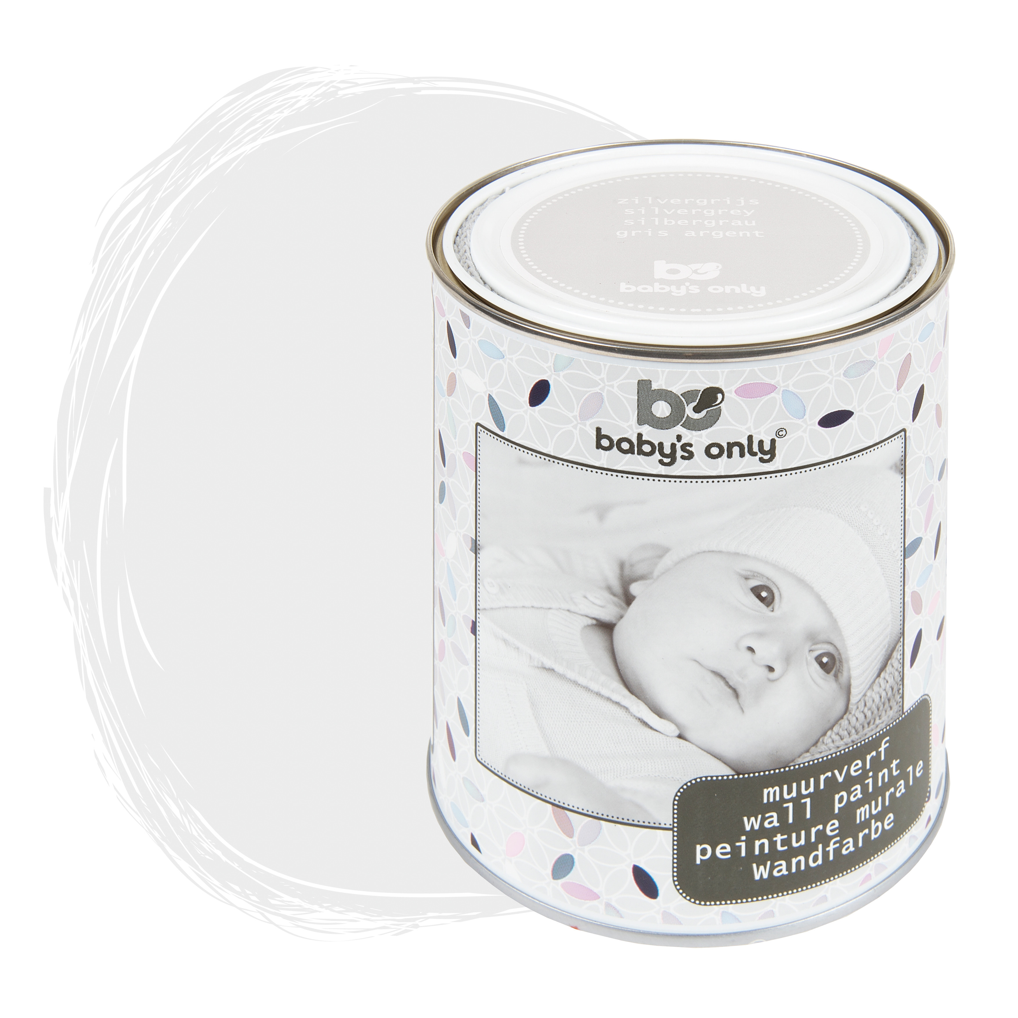 Wall paint silver-grey - 1 liter