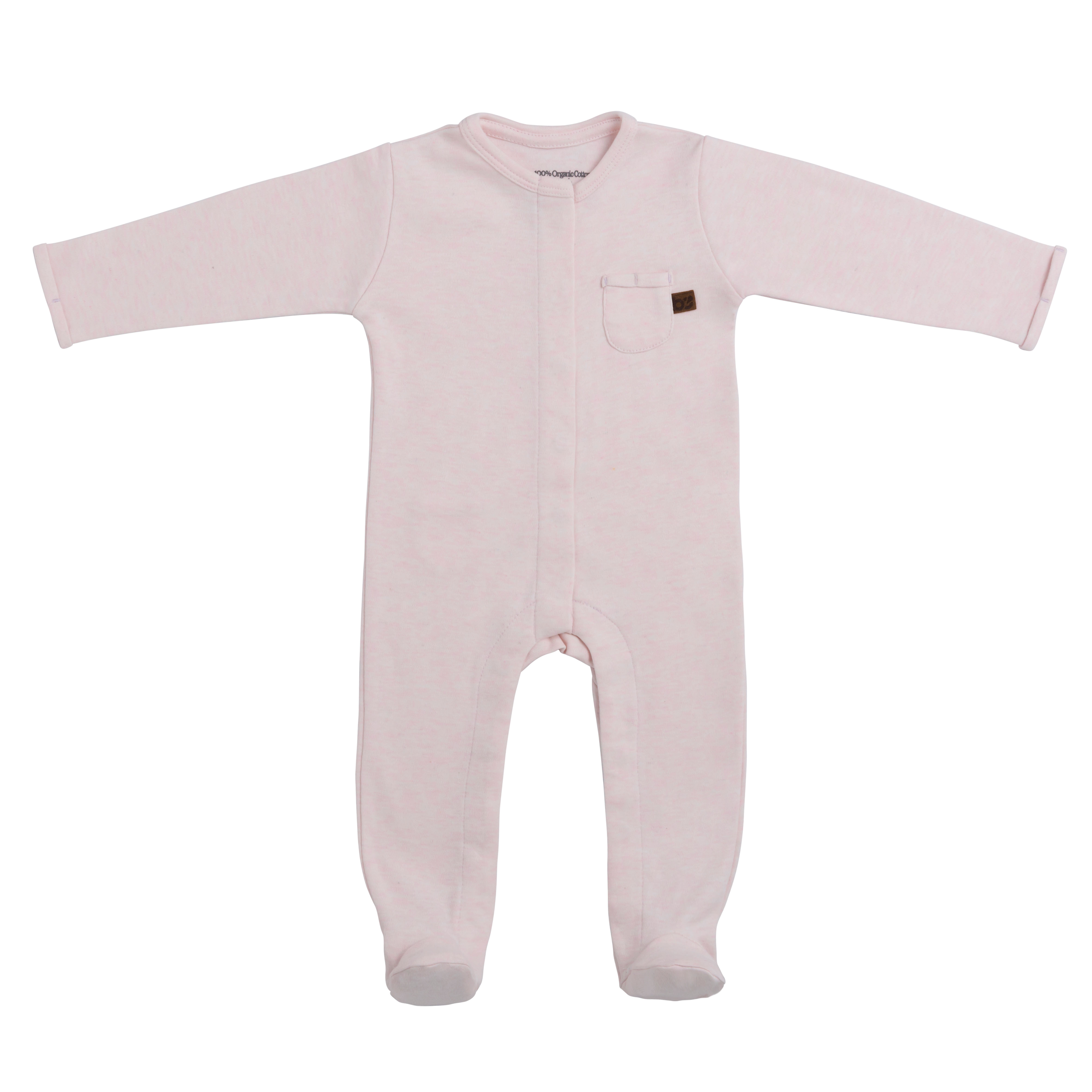Playsuit with feet Melange classic pink - 68