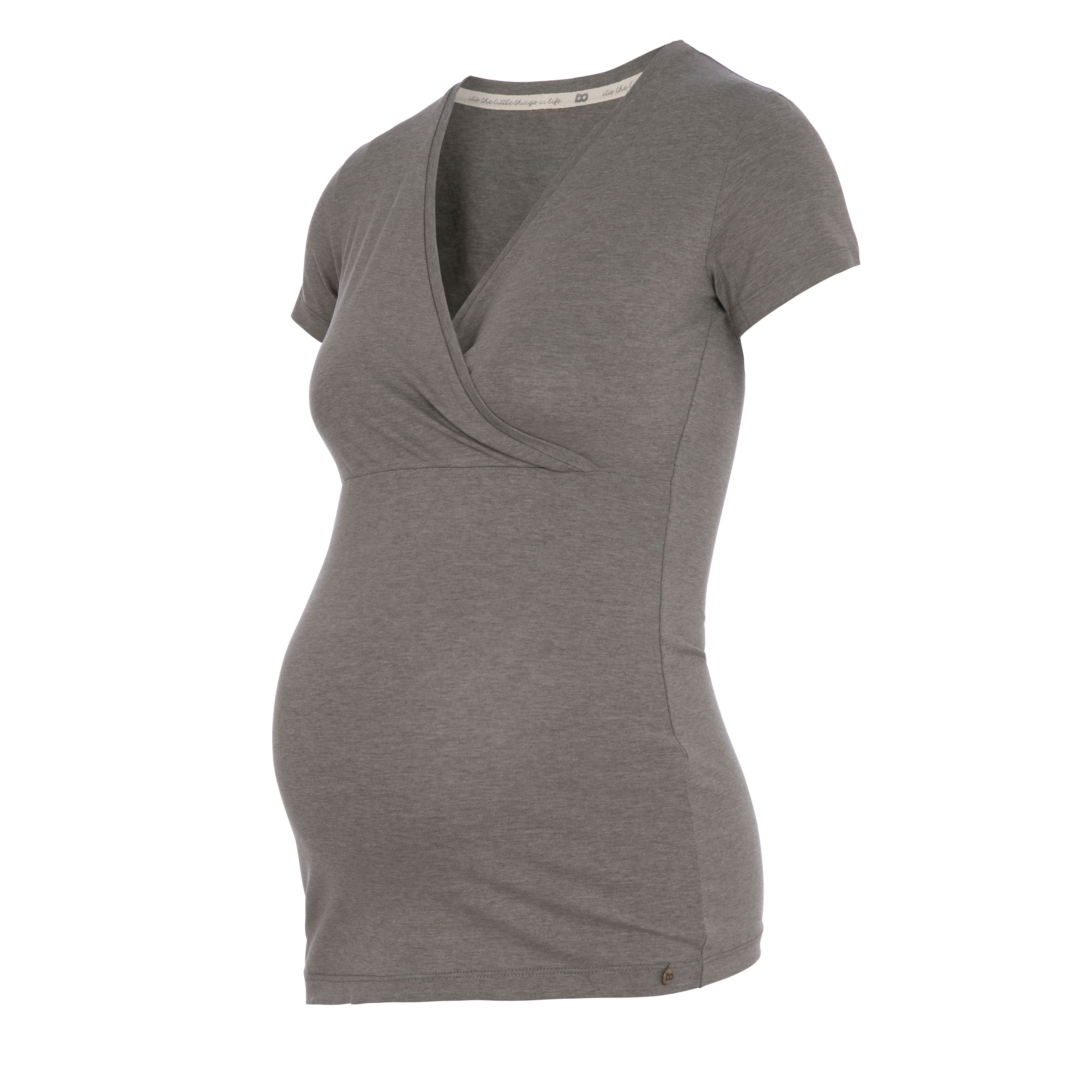 Maternity T-shirt Glow hazel brown - S - With nursing function