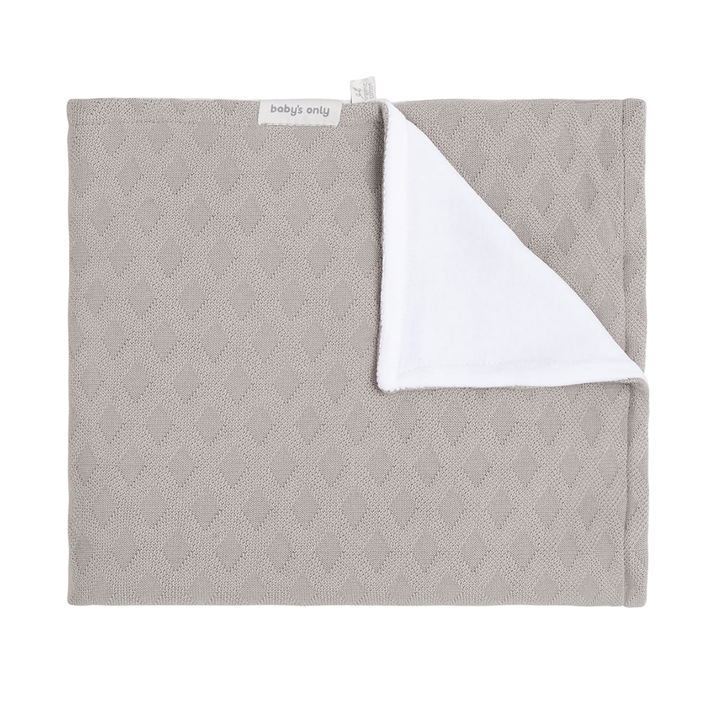 Cot blanket chenille Reef urban taupe