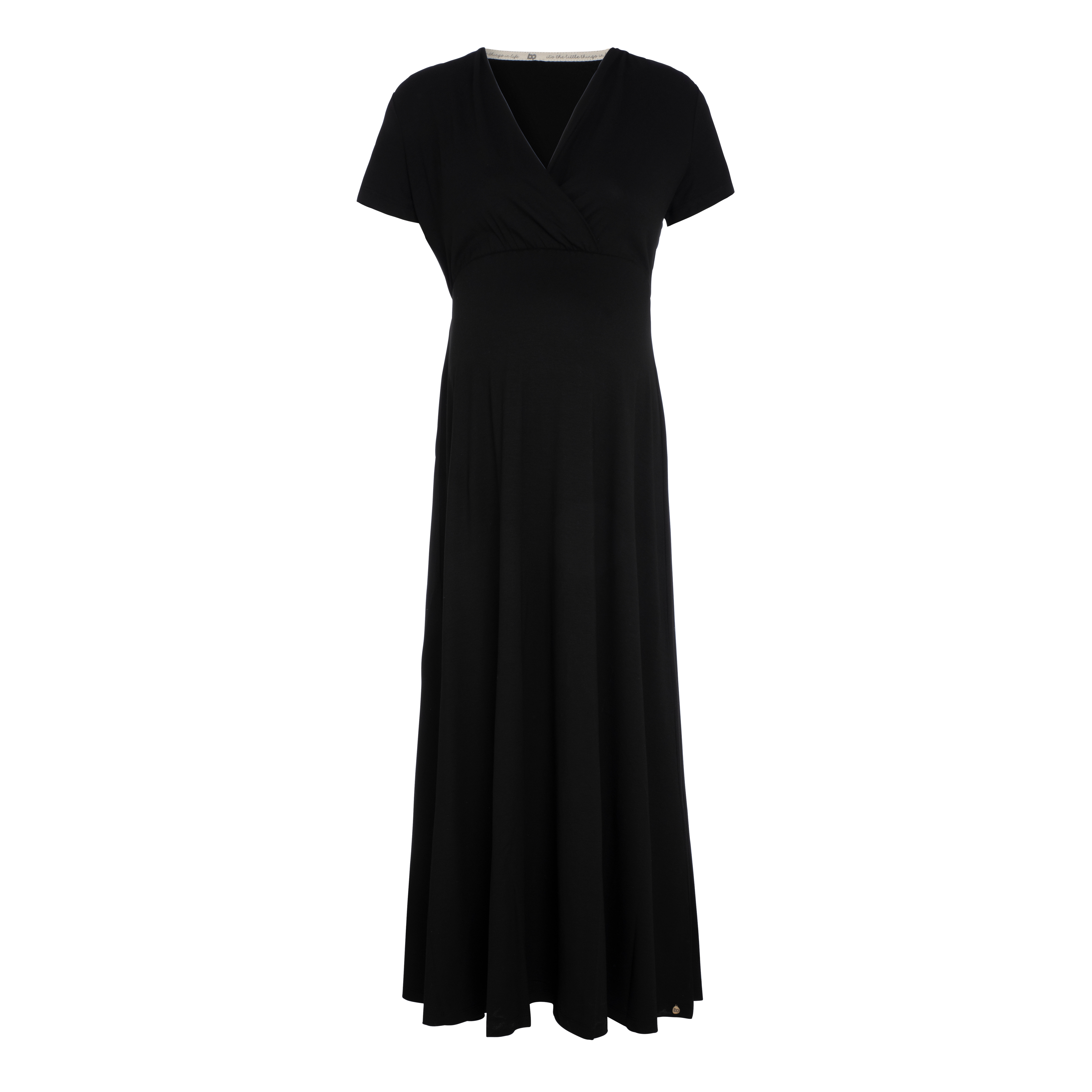 Maternity dress Glow black - L/XL - With nursing function