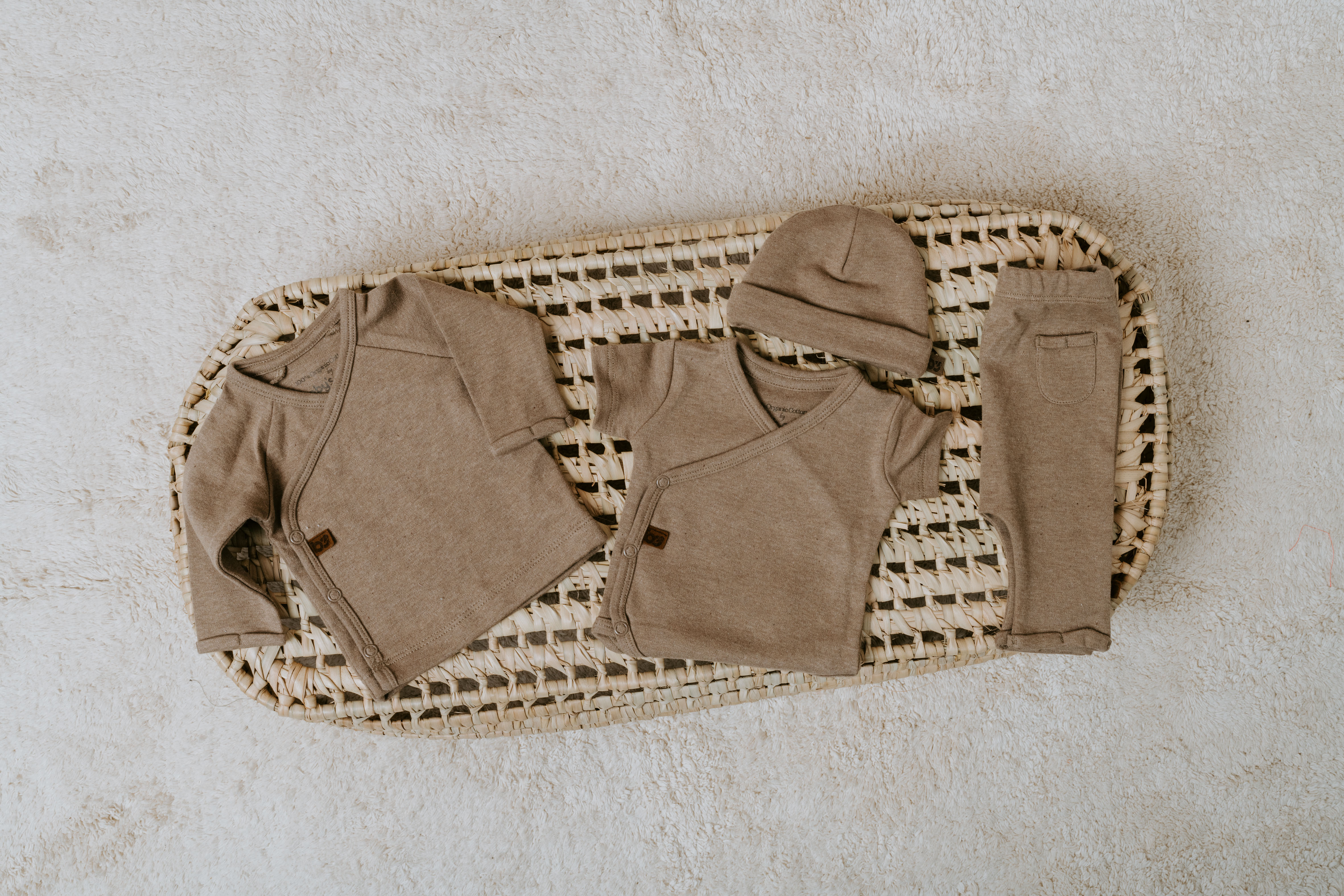 Wrap sweater Melange clay - 44