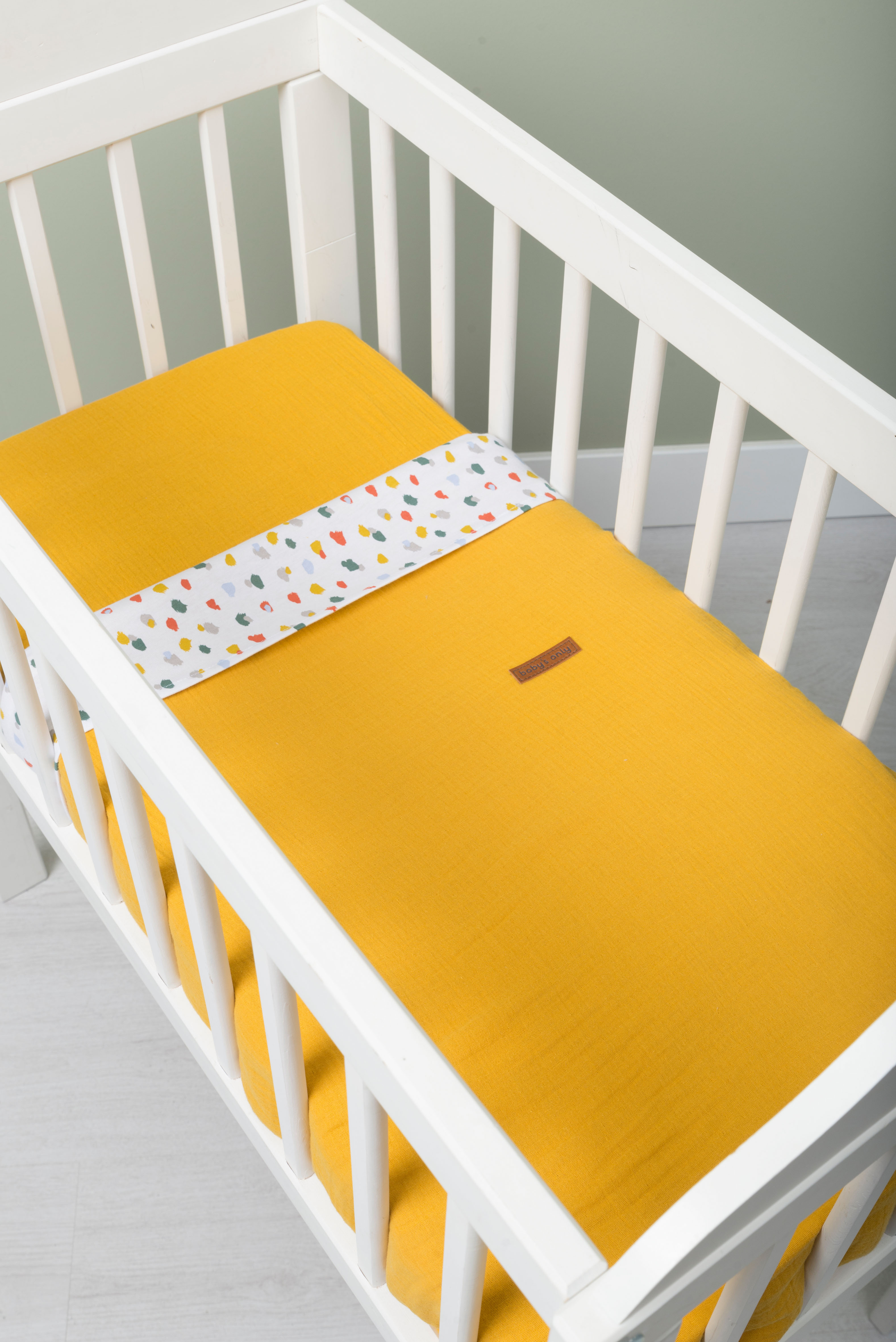 Baby crib blanket teddy Breeze stonegreen