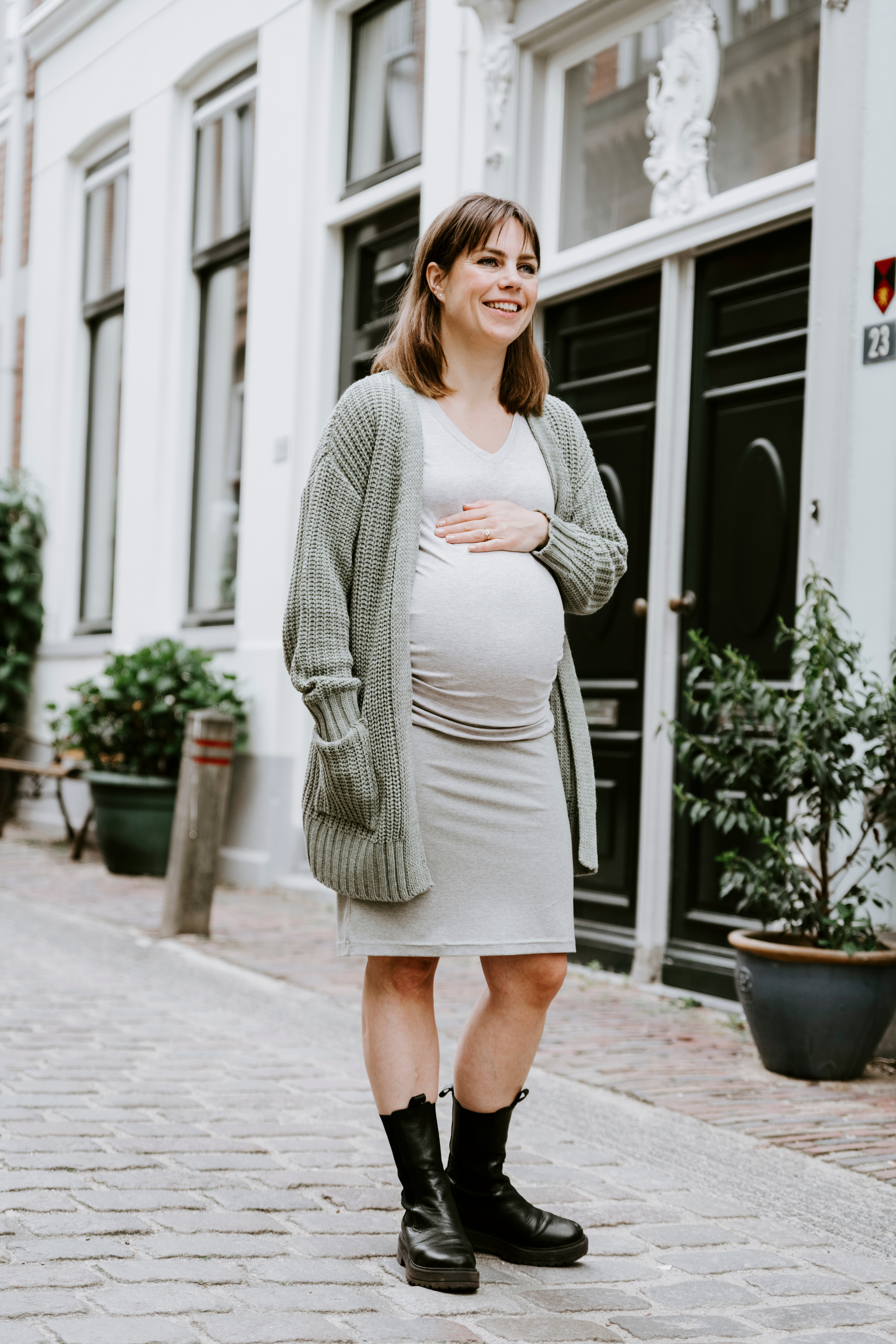 Maternity skirt Glow dusty grey - S