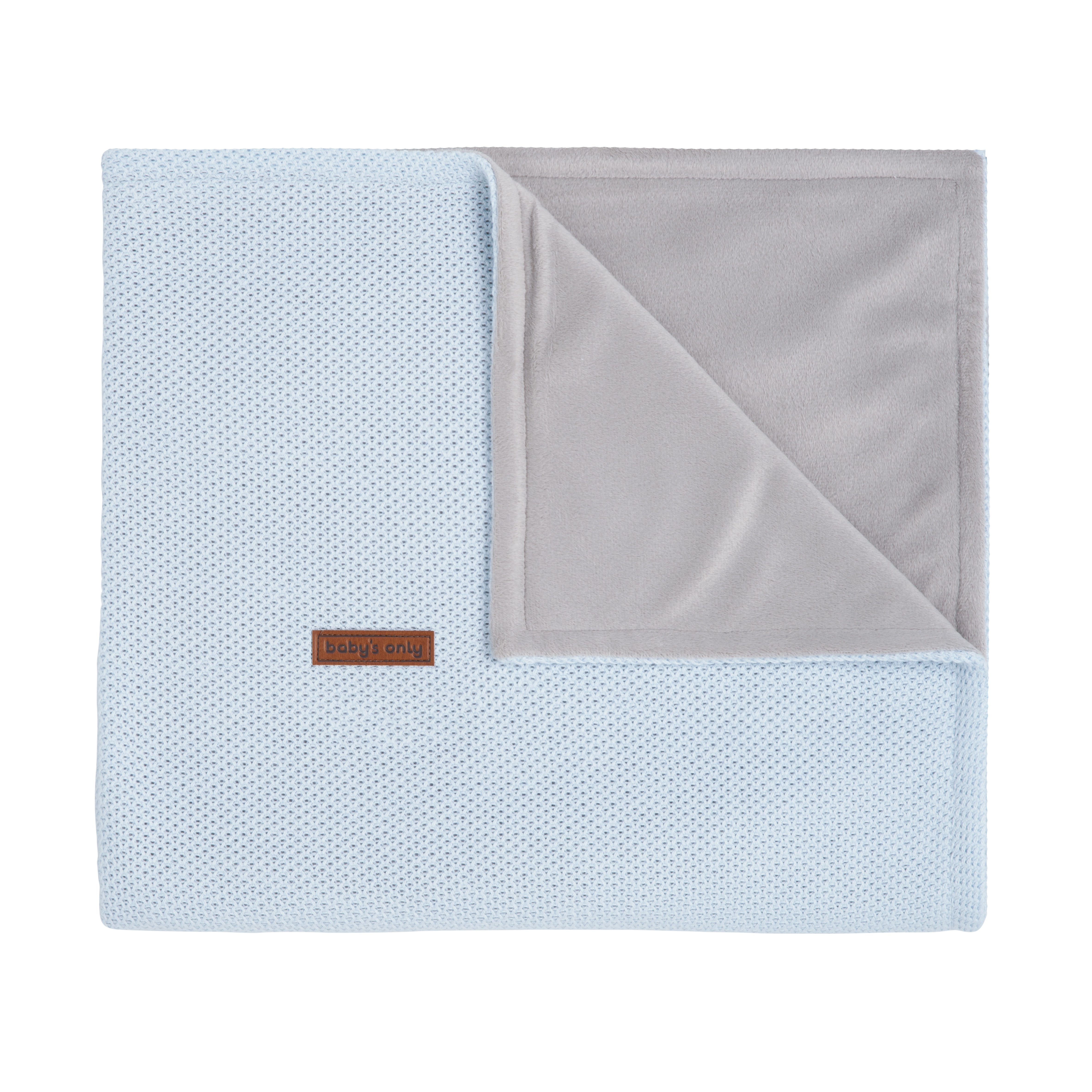 Cot blanket soft Classic powder blue
