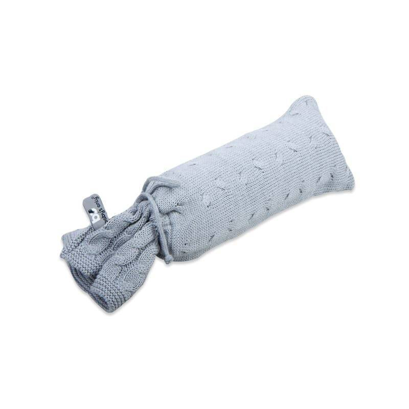 Hot water bottle cover Cable grey