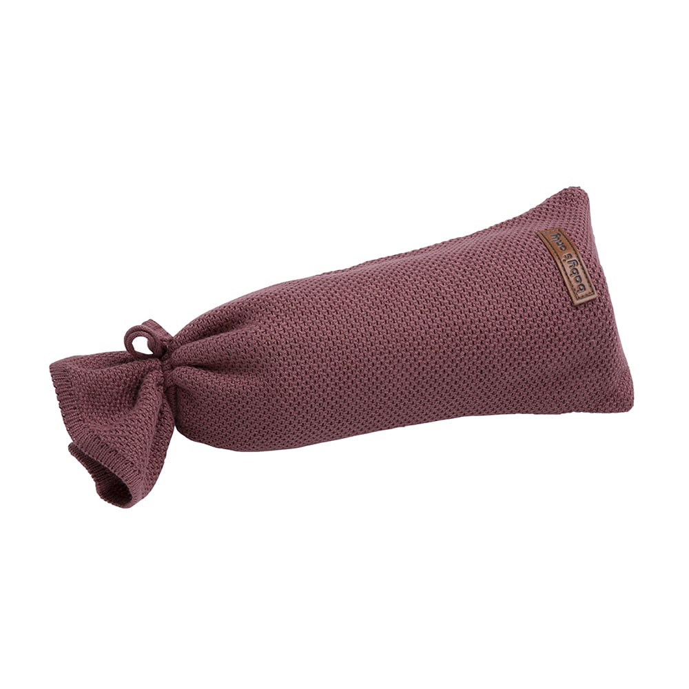 Hot water bottle cover Classic stone red