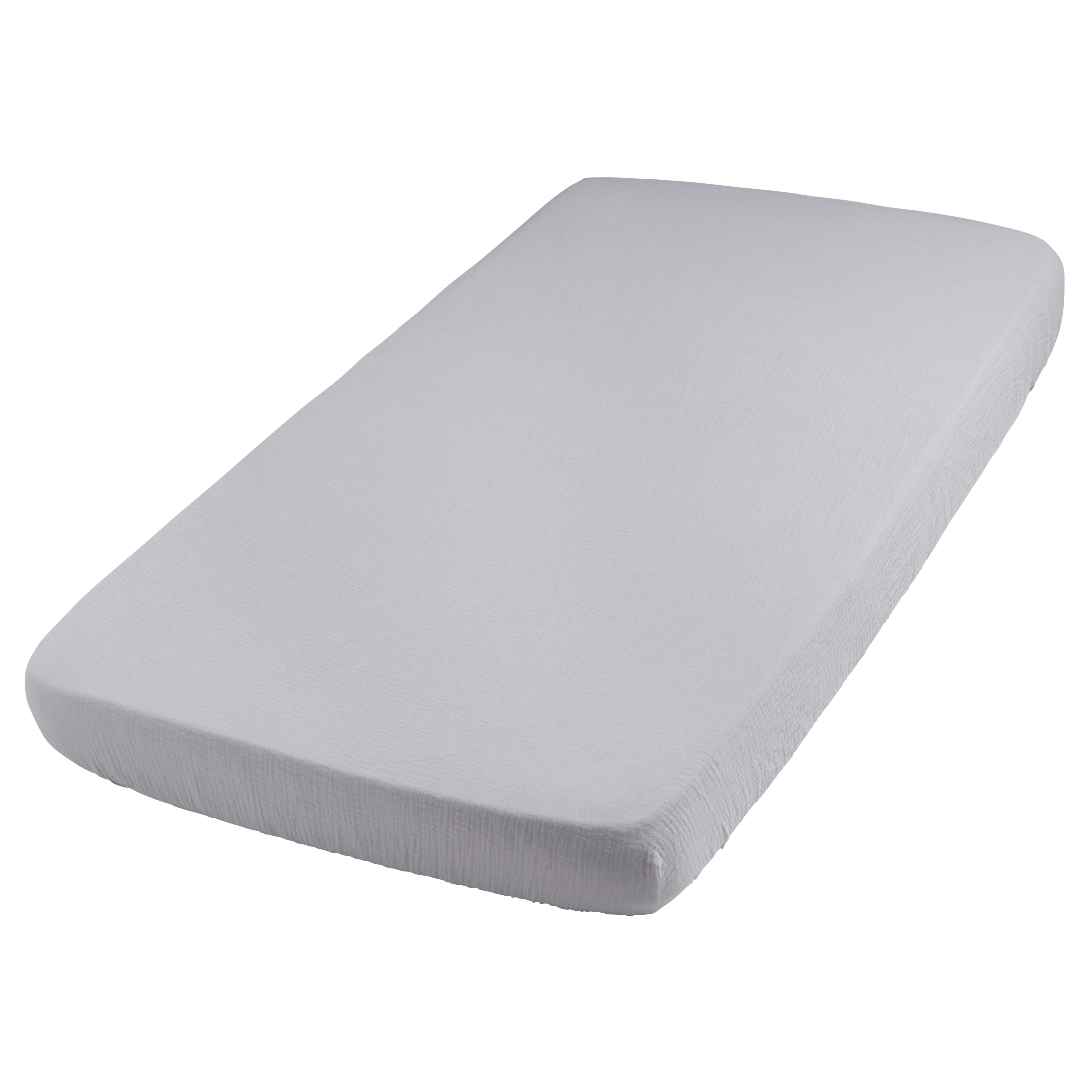 Fitted sheet Breeze grey - 60x120