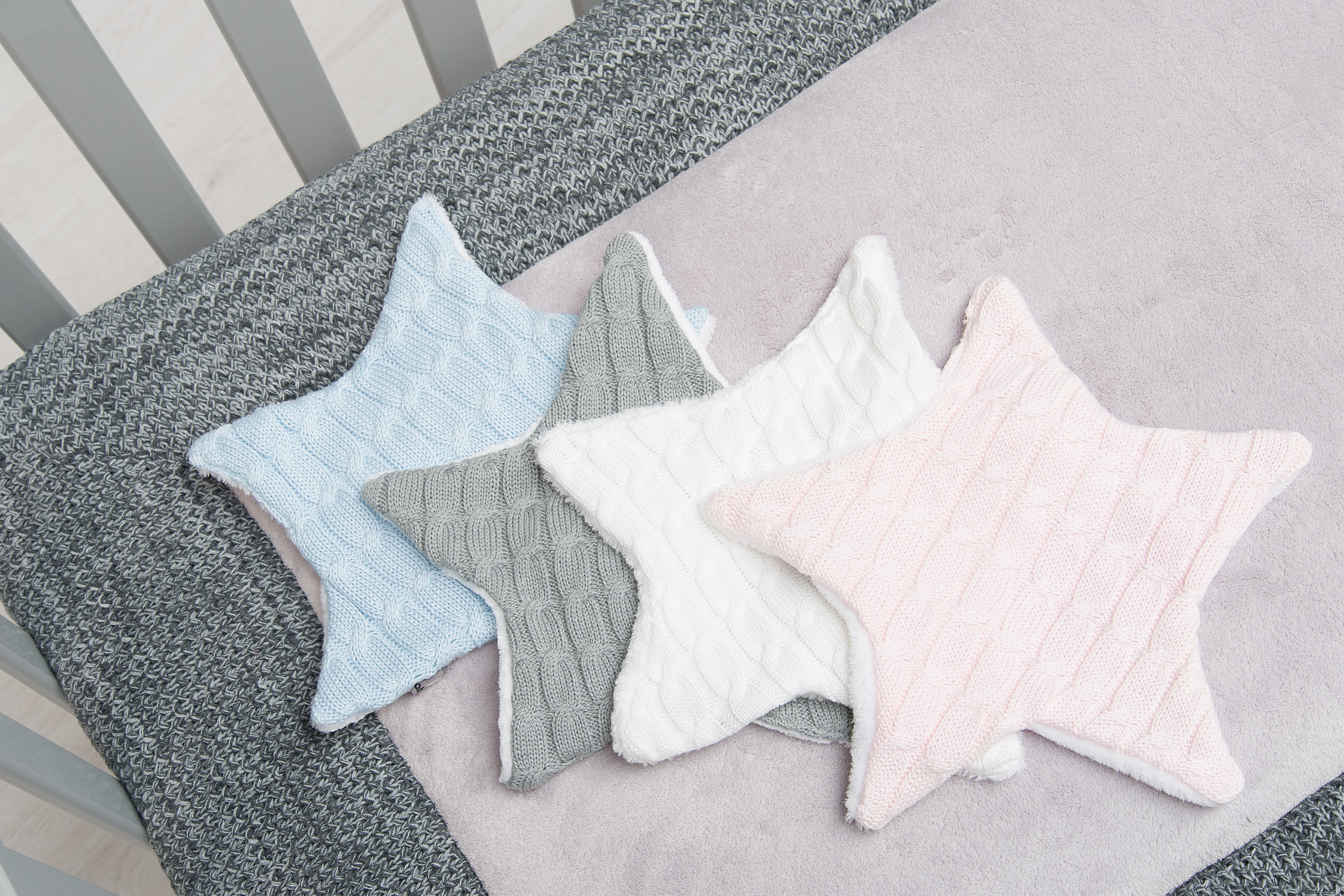 Cuddle cloth star Cable stonegreen