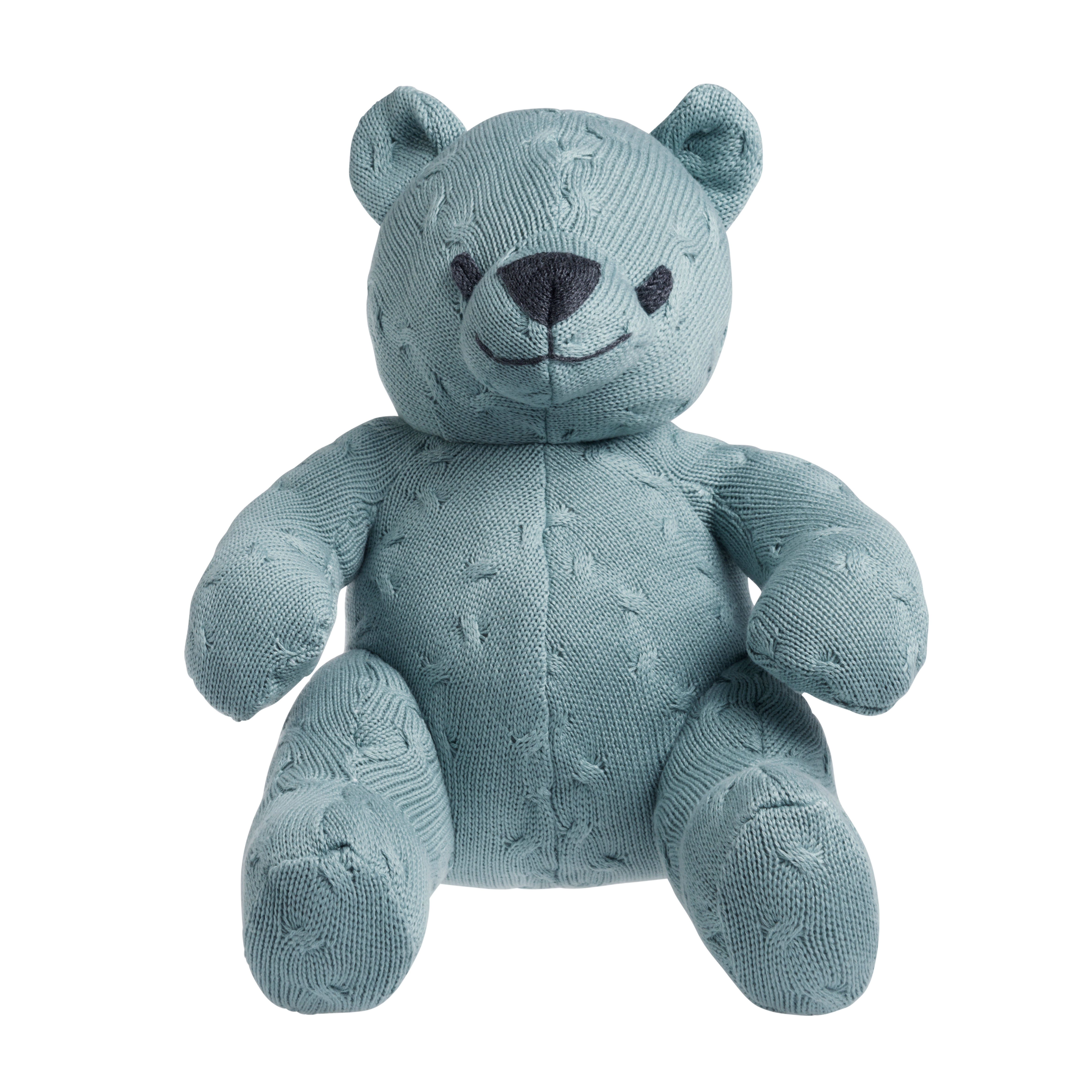 Stuffed bear Cable stonegreen - 35 cm