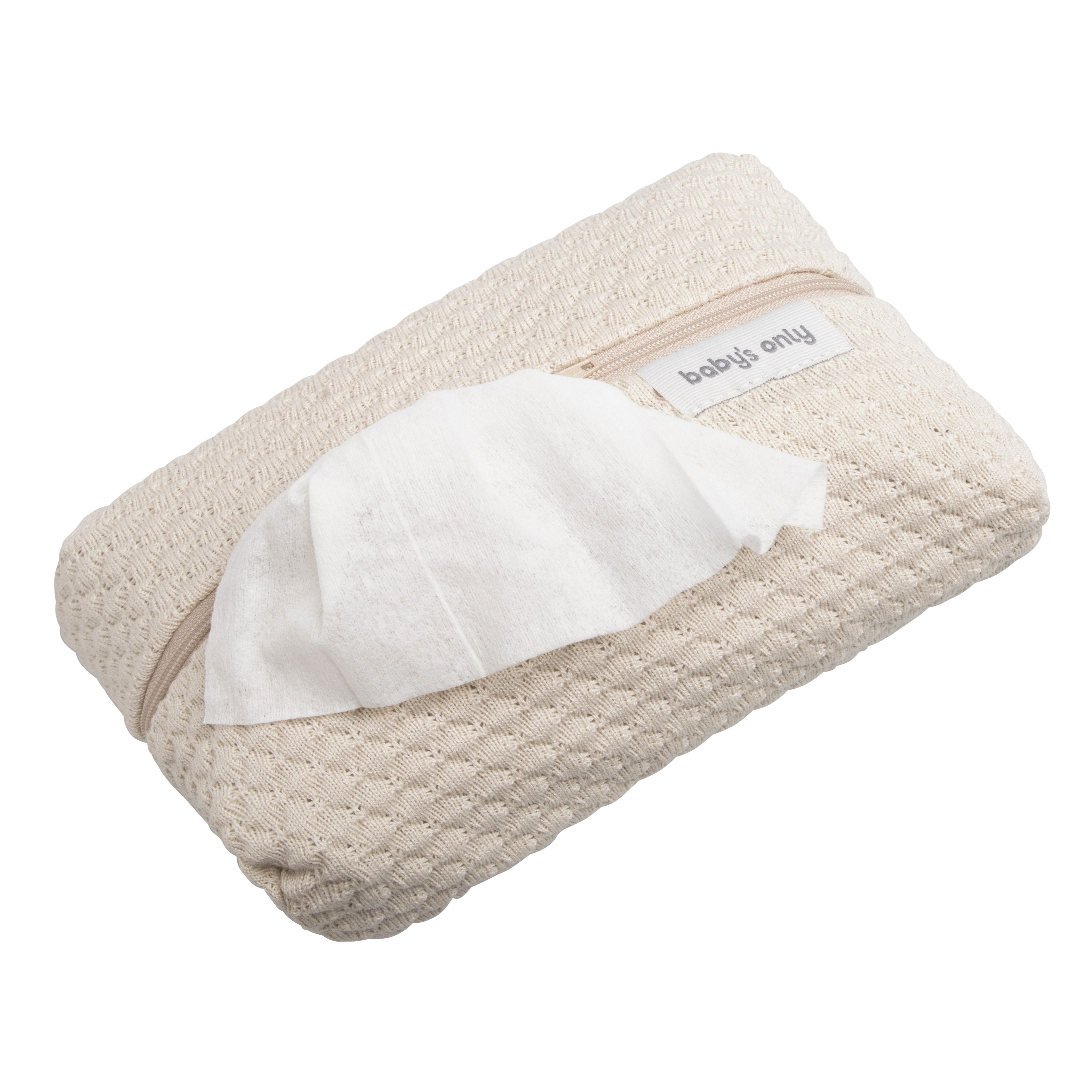 Baby wipes pouch Sky warm linen