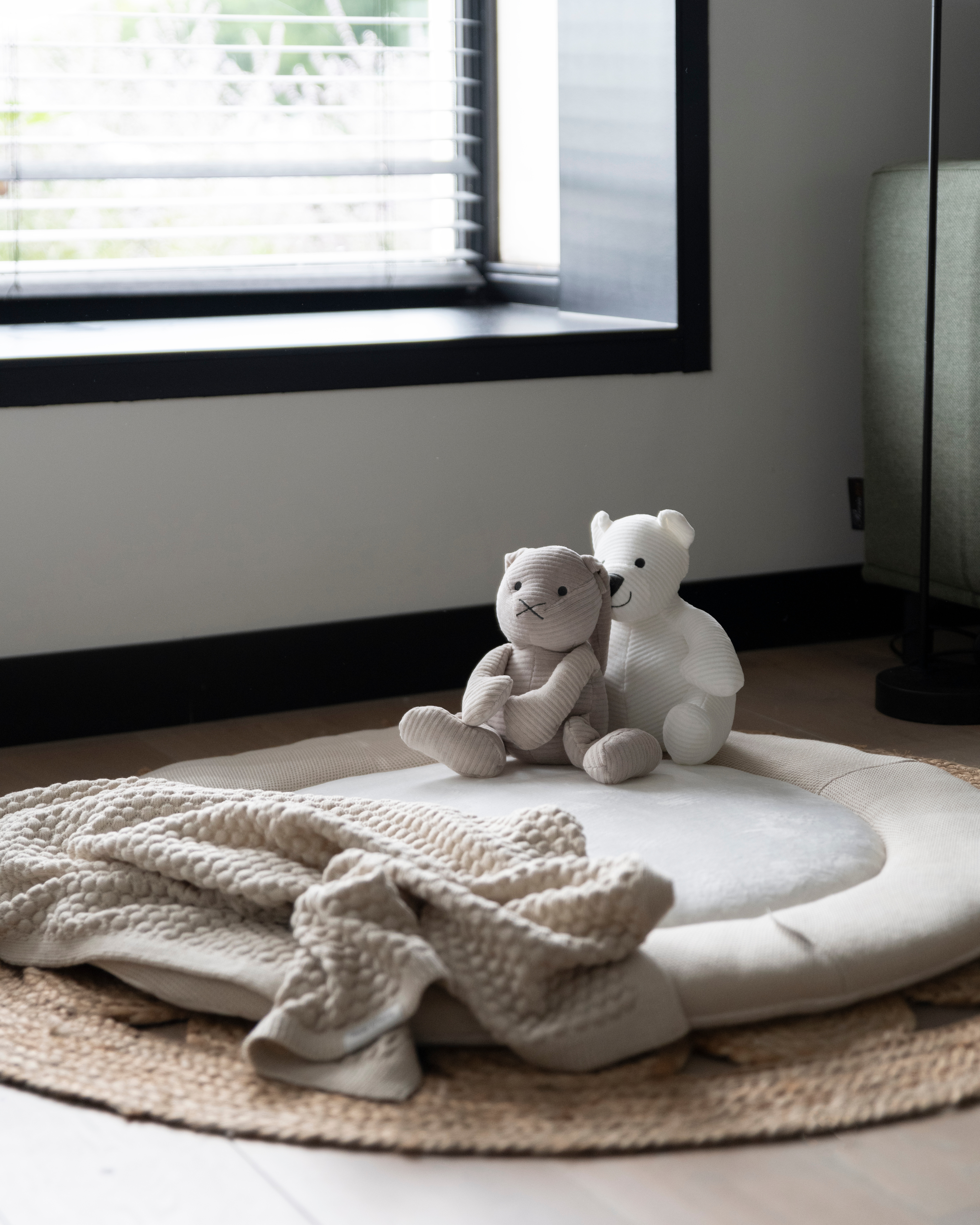 Baby crib blanket Sky-Chunky warm linen