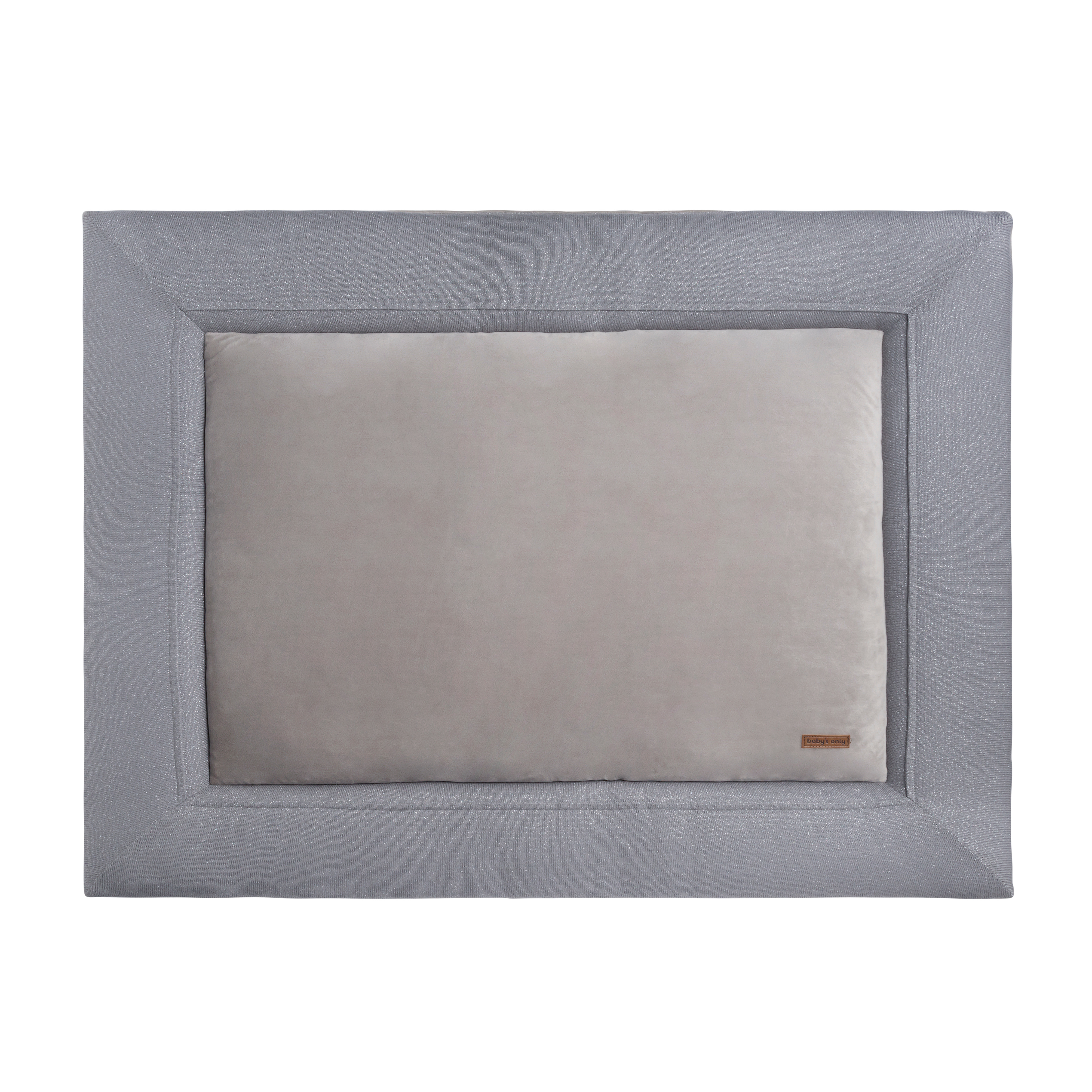 Playpen mat Sparkle silver-grey melee - 75x95