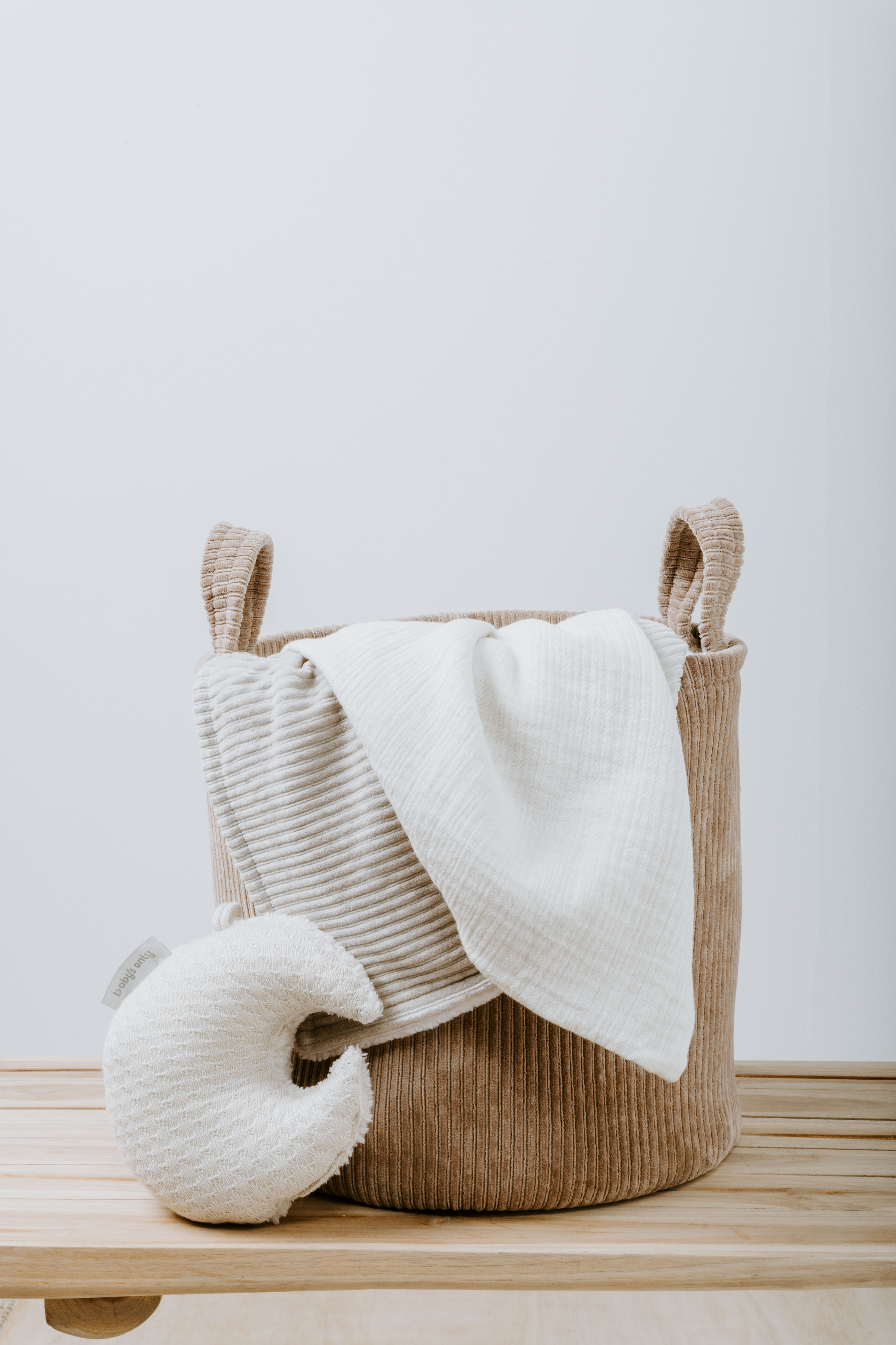 Storage basket Sense white - Ø30 cm