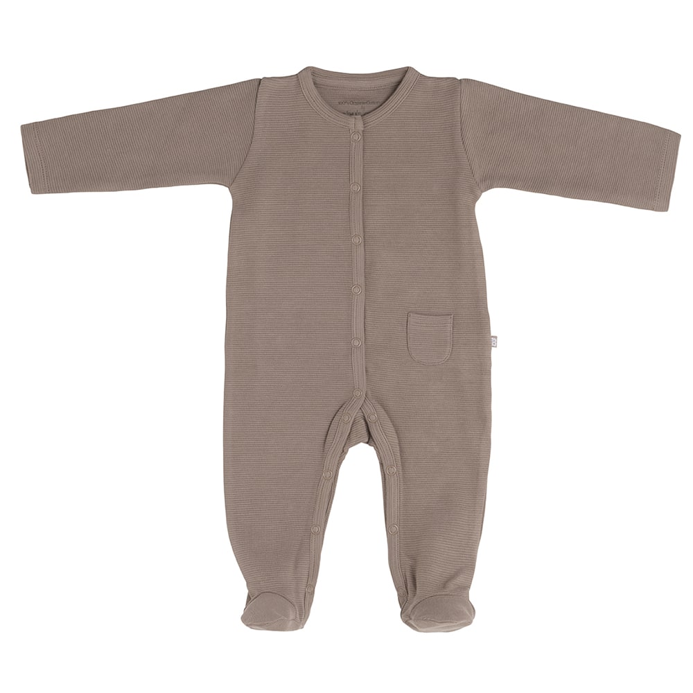 Playsuit with feet Pure mocha - 68