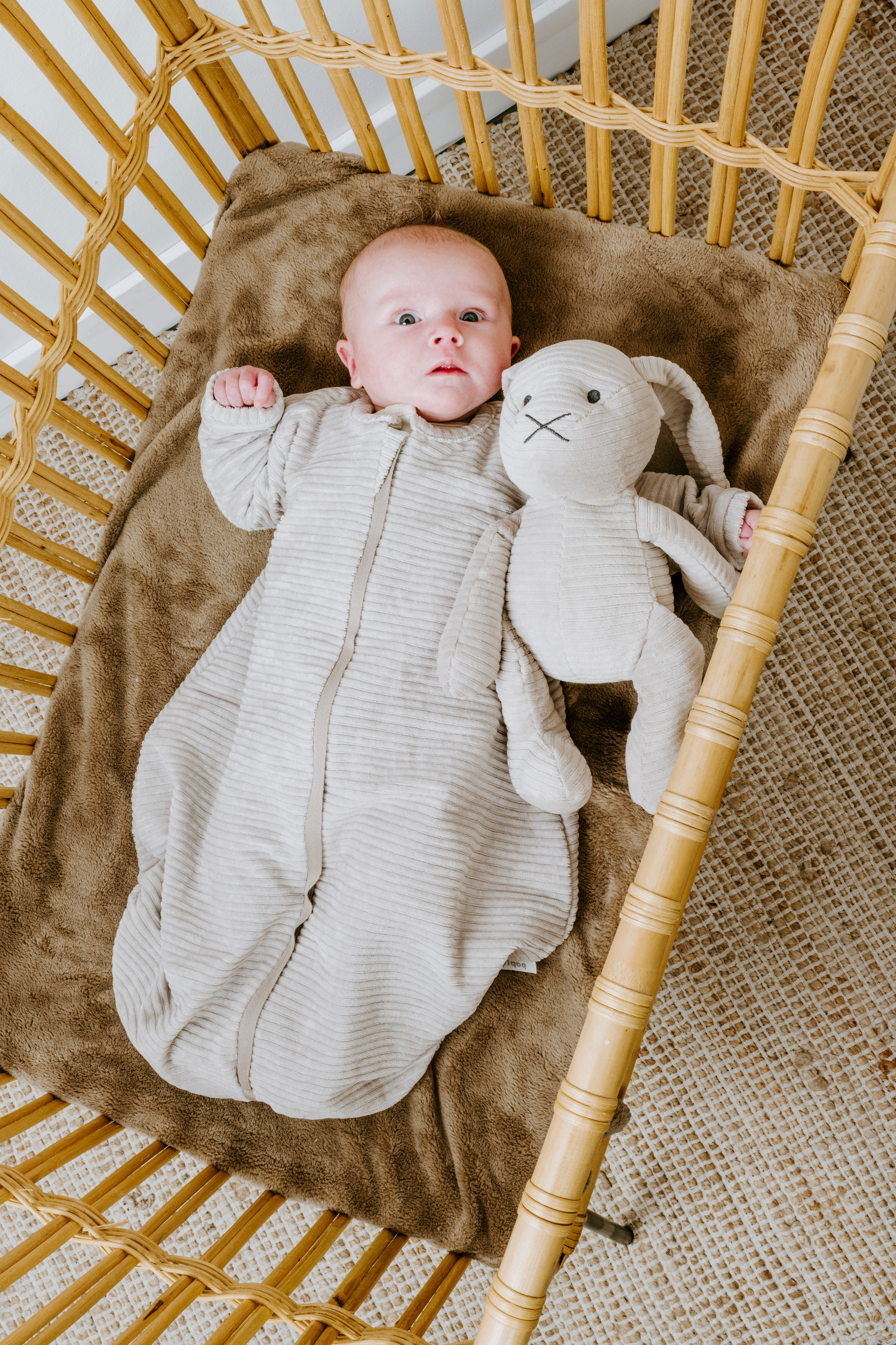 Baby crib blanket Cozy clay