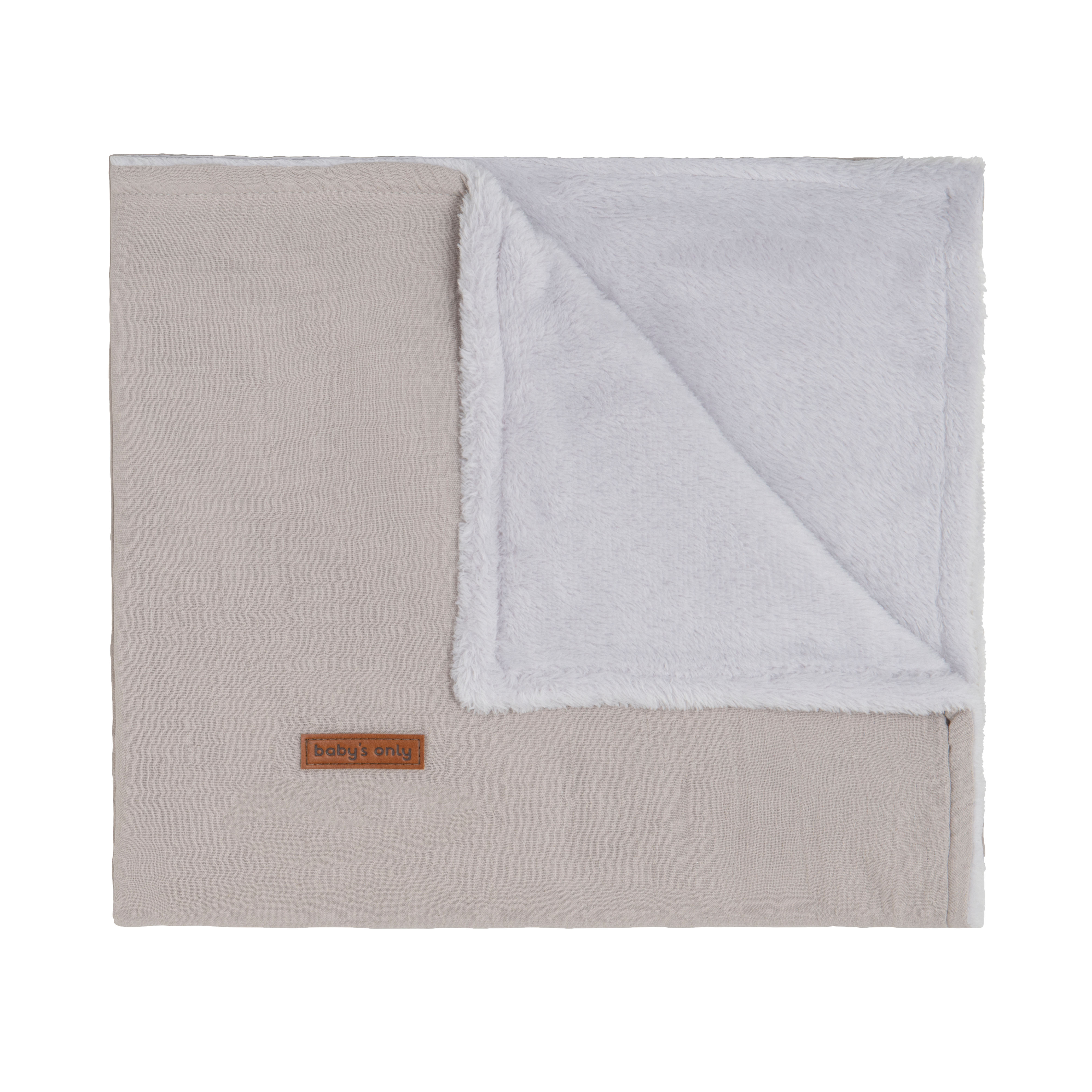 Cot blanket teddy Breeze urban taupe