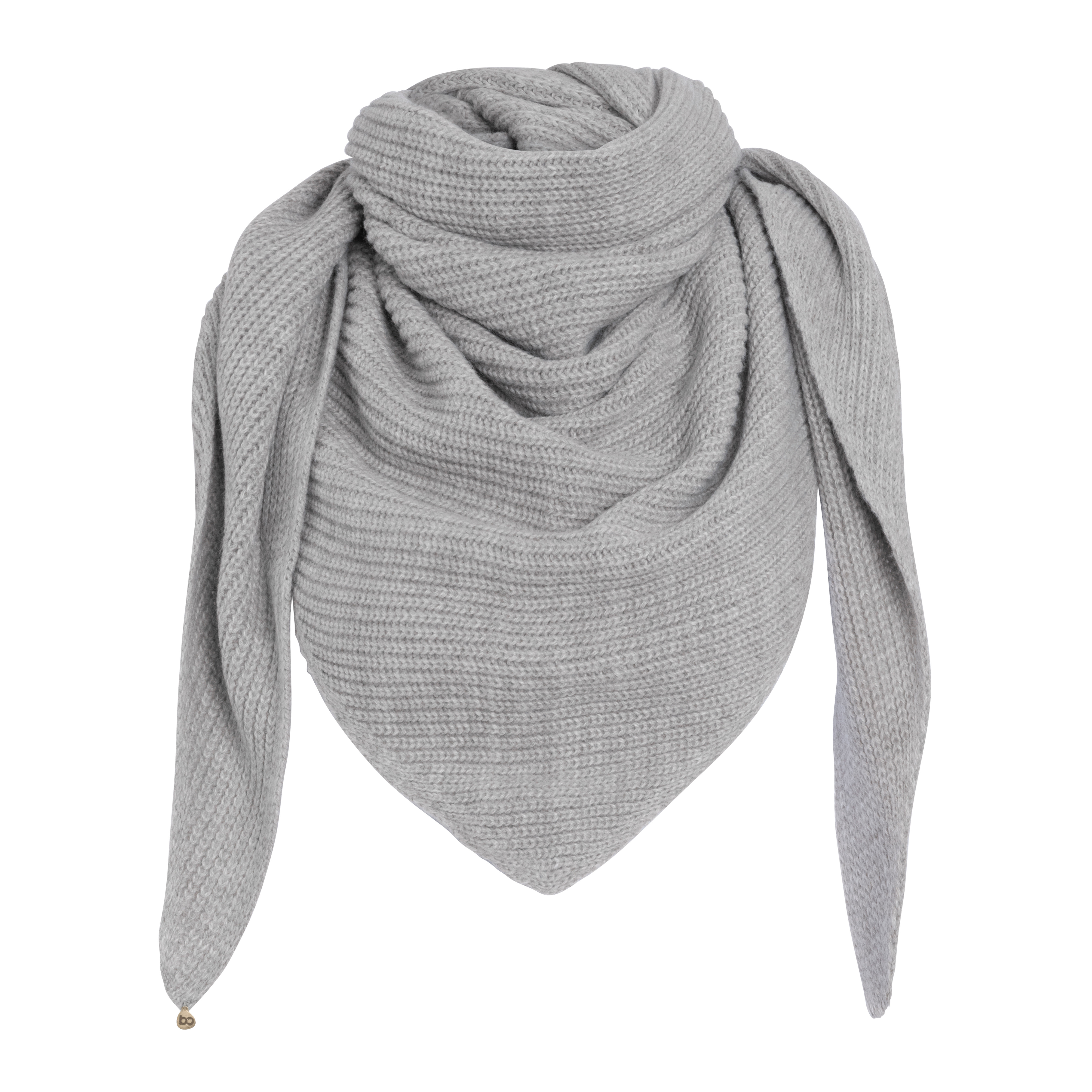 Triangle scarf Glow dusty grey